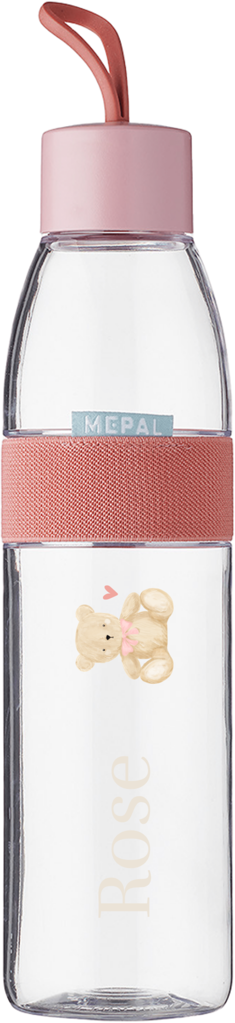 Mepal waterfles Ellipse met naam en teddybeer