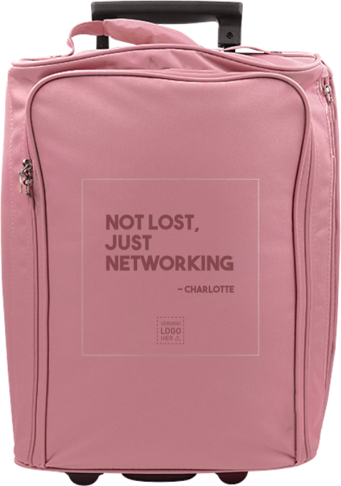 Reistrolley met tekst als origineel collega­cadeau