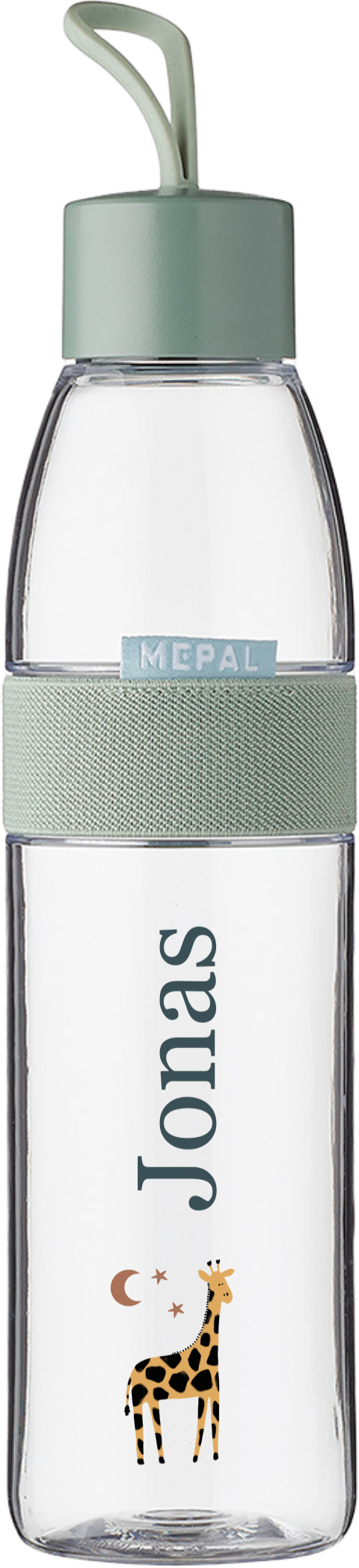 Mepal waterfles Ellipse met naam en giraffe