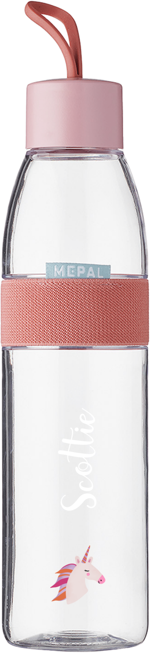Mepal waterfles Ellipse met naam en eenhoorn