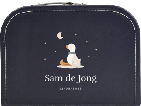 Speelgoedkoffertje naam en eend