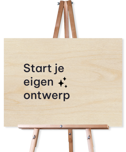 Welkomstbord bruiloft hout zelf maken liggend