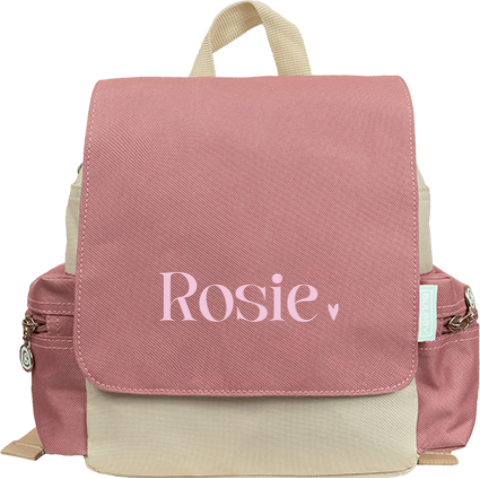 Rugzak Adventure met naam en klein hartje