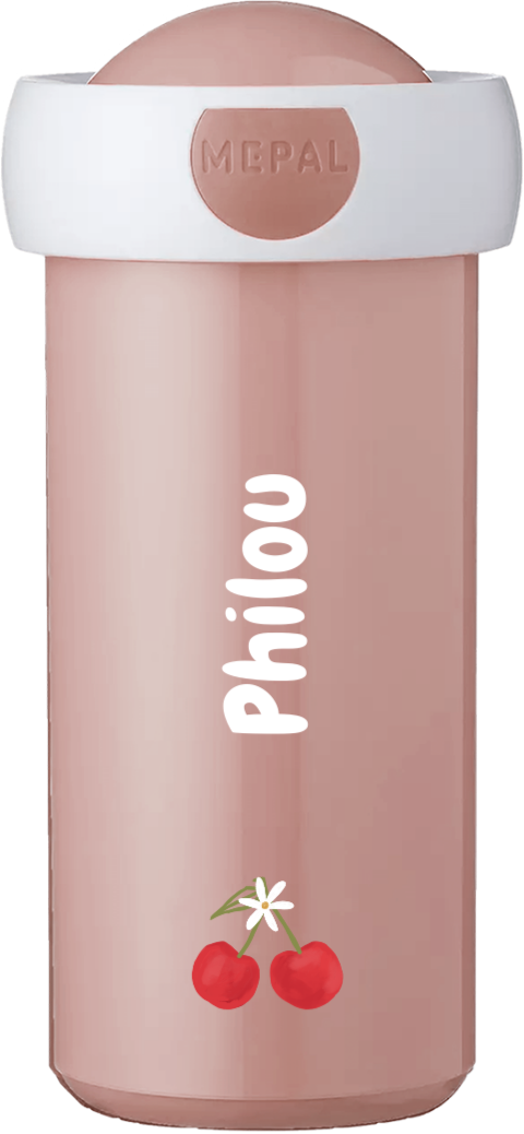 Mepal schoolbeker Campus met naam en kersen