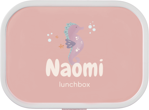 Mepal lunchbox Campus met naam en zeepaardje