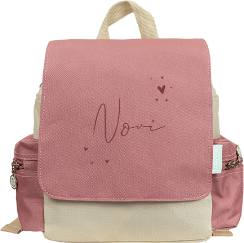 Rugzak Adventure met naam en kleine hartje