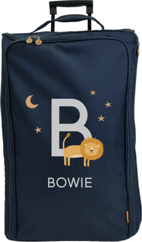 Reistrolley XL met naam en leeuw