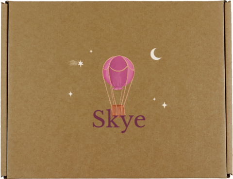 Cadeaudoos met luchtballon en naam