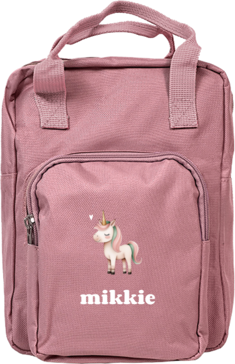 Rugzak classic met eenhoorn en naam
