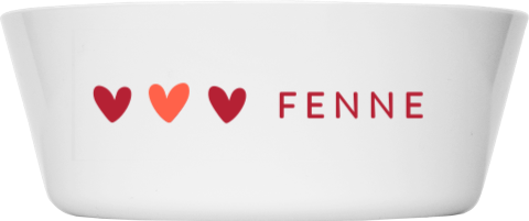 Kinderkommetje met hartjes en naam