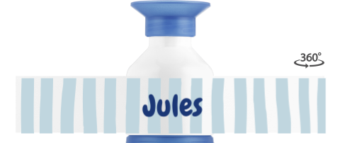 Dopper met blauwe strepen