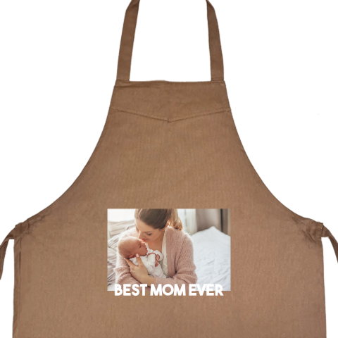 Schort met foto voor de liefste mama