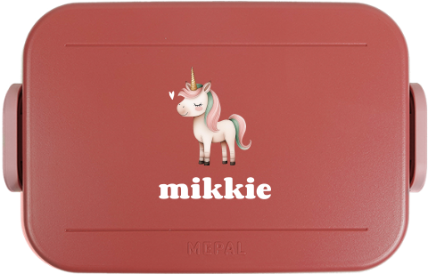 Mepal lunchbox TO GO met eenhoorn en naam