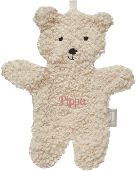 Jollein teddy speendoekje met geborduurde naam