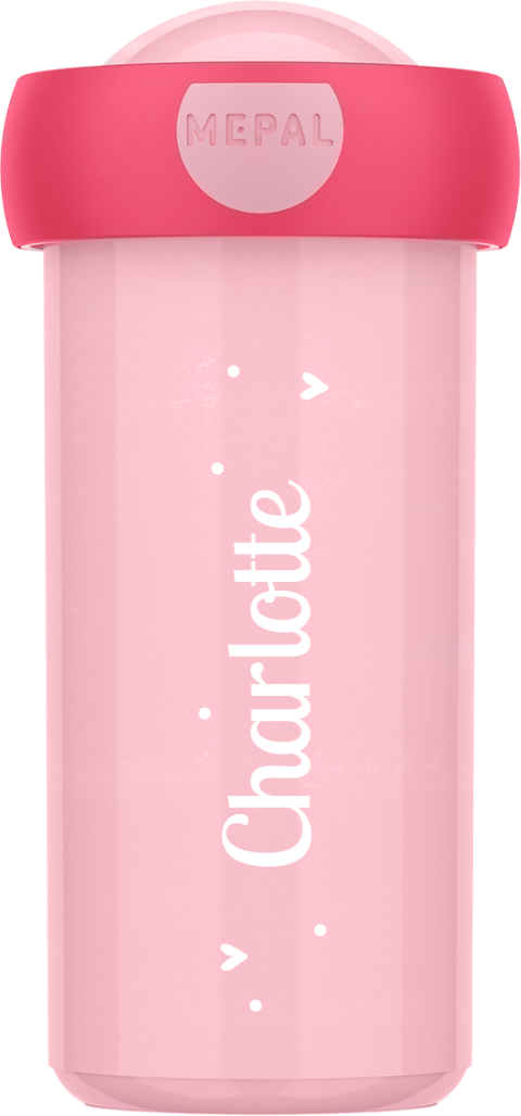 Mepal schoolbeker Campus met naam en stippen