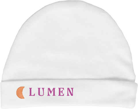 Babymutsje met geel maantje