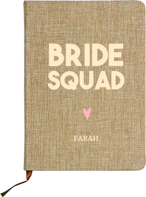 Linnen notitieboekje Bride Squad