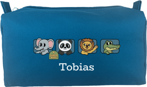 Etui met naam en kawaii dieren
