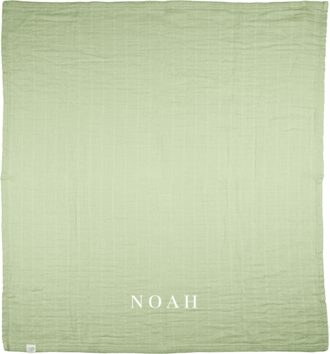 Hydrofiele doek met geborduurde naam 