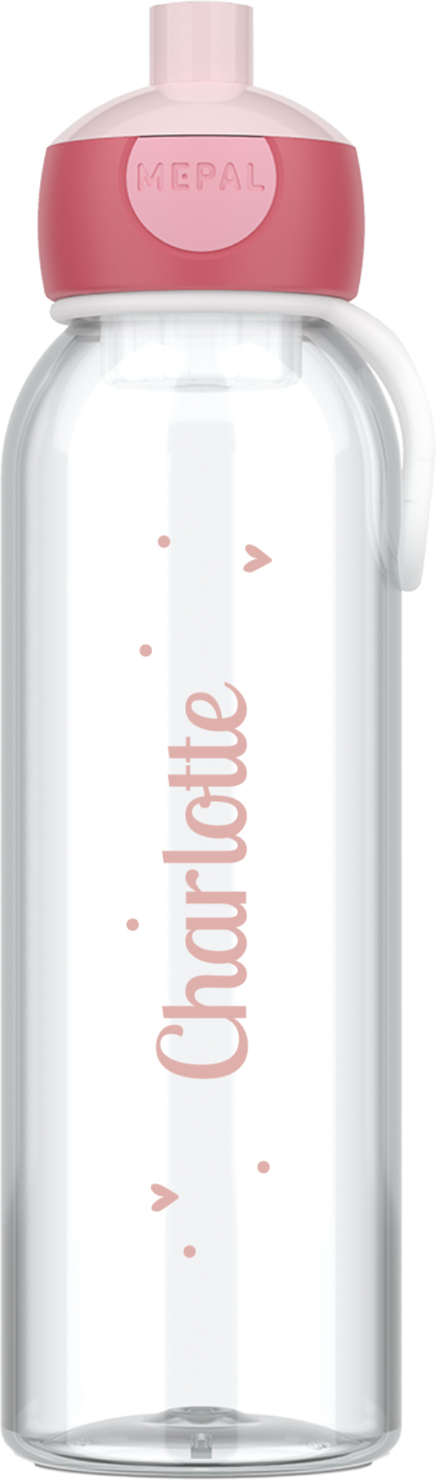 Mepal pop-up waterfles met naam en stippen
