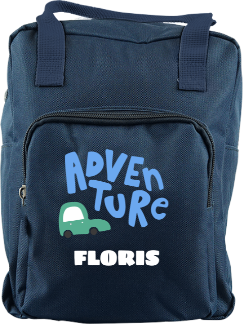 Rugzak Classic met naam en auto