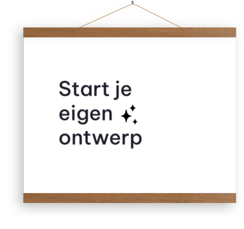 Canvasposter liggend zelf maken