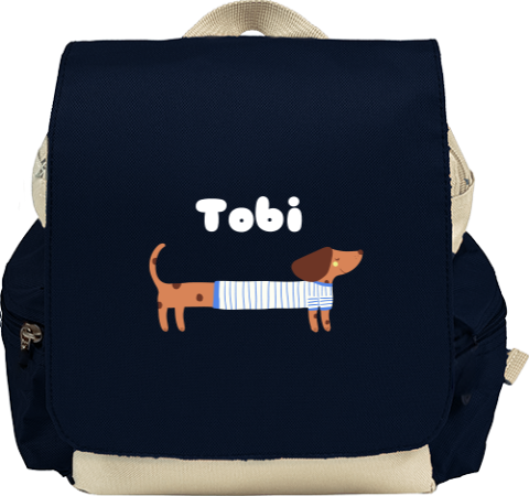 Rugzak Adventure met teckel