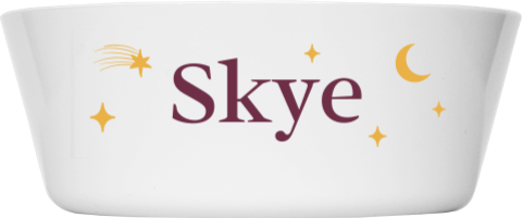 Kinderkommetje met naam, maan en sterretjes