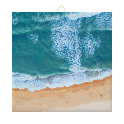 Tegeltje met zee en strand