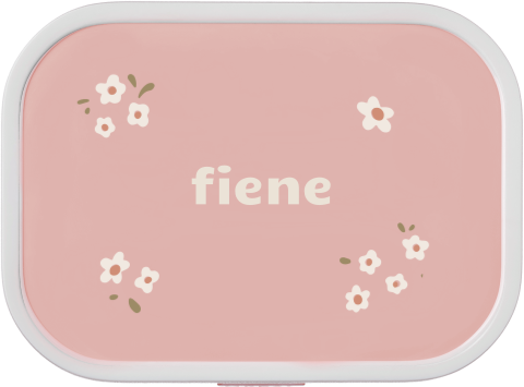 Mepal lunchbox Campus met naam en bloemetjes