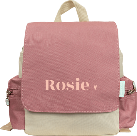 Rugzak Adventure met naam en lief hartje