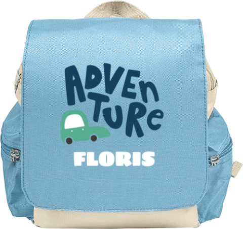 Rugzak Adventure met naam en auto