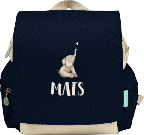 Rugzakje adventure met naam en olifantje