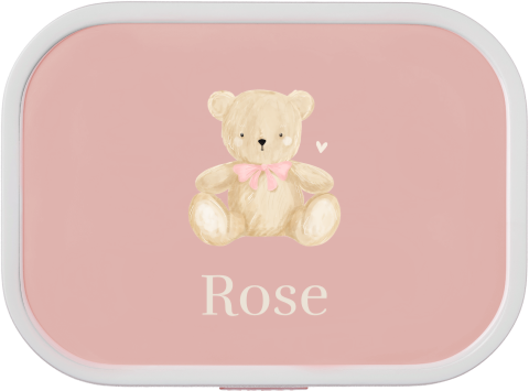 Mepal Campus broodtrommel met teddybeer en naam