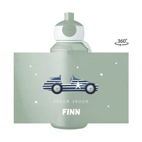 Mepal pop-up drinkfles met naam, auto en sterren