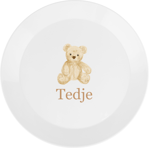Kinderbordje met naam en schattig beertje