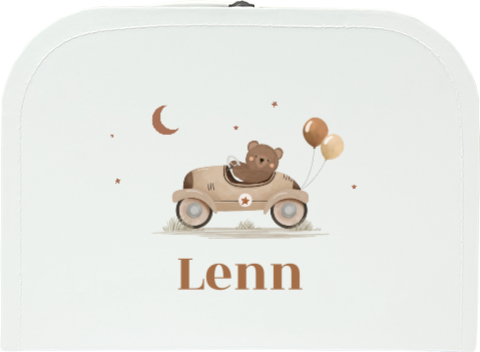 Speels babycadeau koffertje met beer