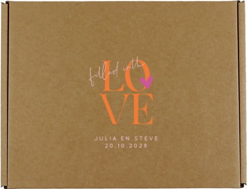 Cadeaudoos bestellen met trendy color blocking