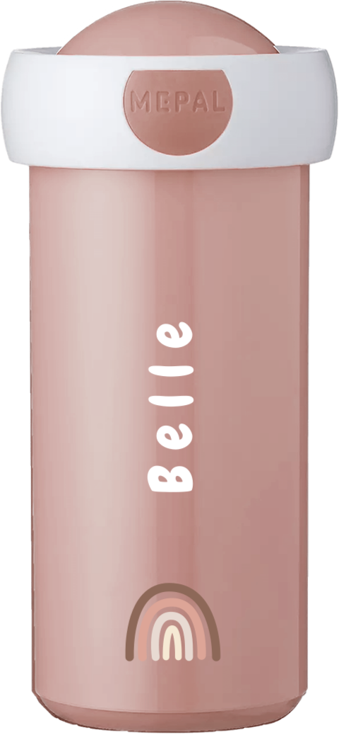 Mepal drinkbeker Campus met naam en regenboog