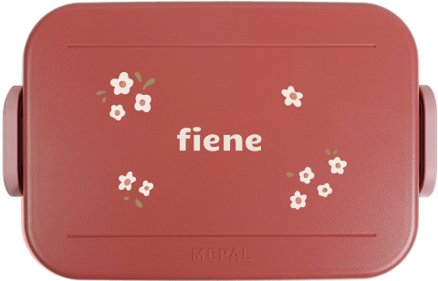 Mepal lunchbox To Go met naam en bloemen