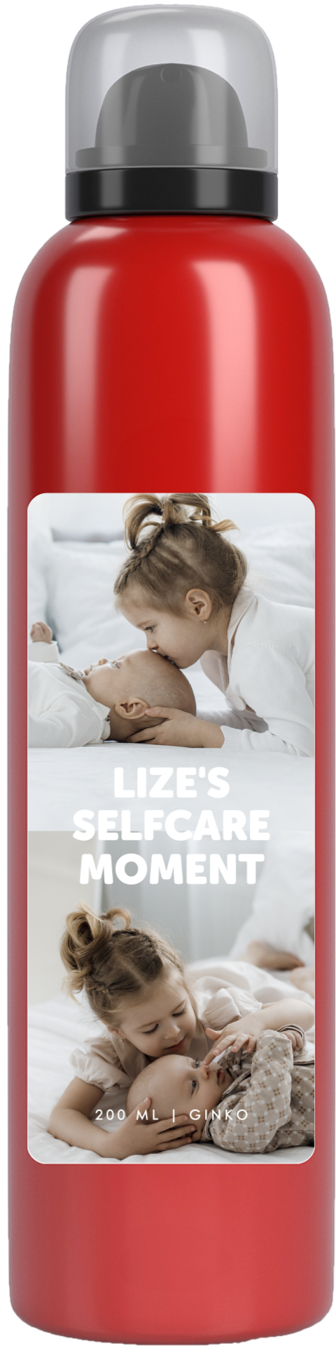 Kraamcadeau doucheschuim met foto