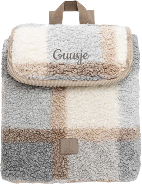 Rugzakje Jollein Bouclé met naam 