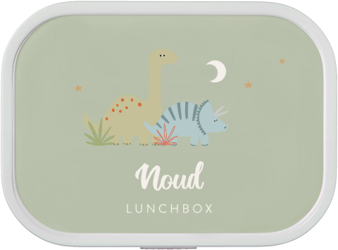 Mepal lunchbox Campus met naam en dino's