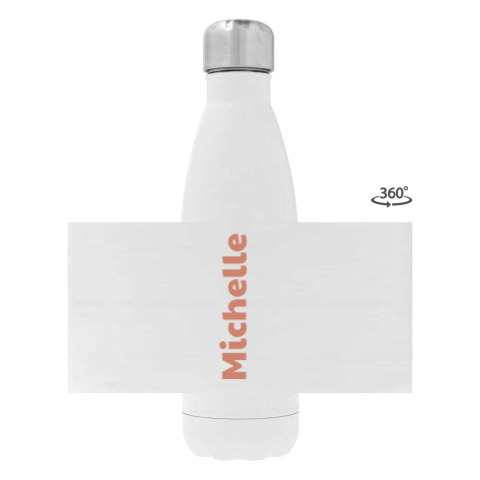 Rvs-fles met naam