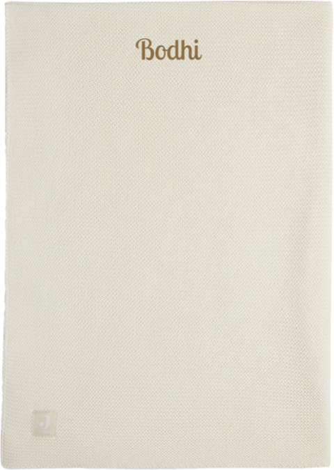 Jollein wiegdeken met geborduurde naam