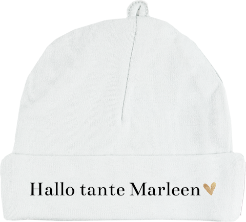 Mutsje zwangerschapsaankondiging voor tante 