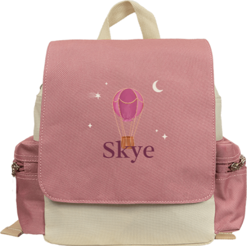 Rugzak Adventure met naam en luchtballon 