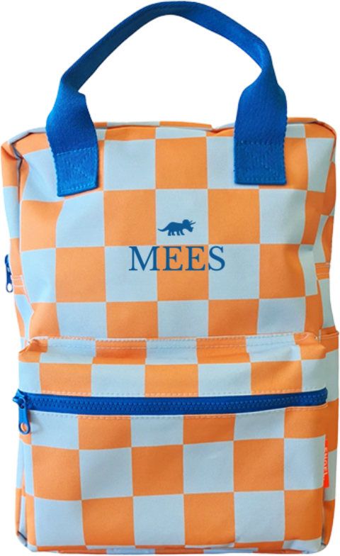 Rugzak gepersonaliseerd met naam en dino