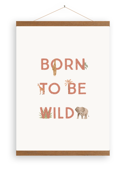 Canvasposter woontrend Jungle Vibes met wilde dieren