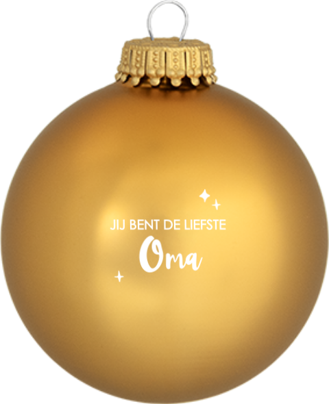 Gepersonaliseerde kerstbal voor oma